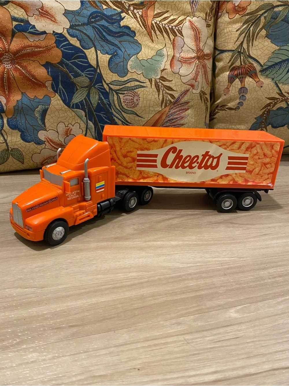 Orange Toy Semi Truck for Kids - Branded Play Vehicle